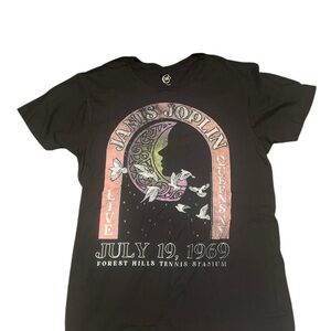 2/$30 Cato Black Graphic Tee with Pink and White Accents